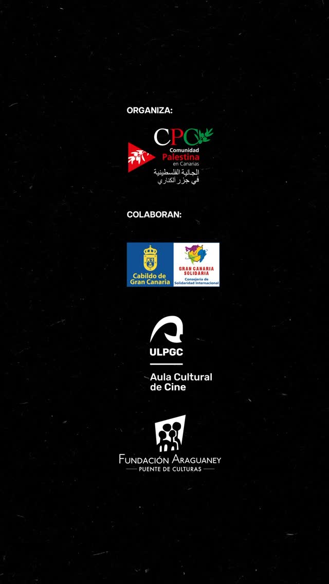 🎬 Cine para concienciar, cine para resistir 🇵🇸
El 'III Ciclo de Cine Palestino en Canarias' ya está aquí 👇
🗓️ PROGRAMACIÓN
▪️ Jueves 21 de mayo · 19:00h
🎞️ PALESTINE 36
▪️ Jueves 28 de mayo · 19:00h
🎞️ LA VOZ DE HIND RAHAB
▪️ Jueves 4 de junio · 19:00h
🎞️ PUT YOUR SOUL ON YOUR HAND AND WALK
📍 Salón de Actos del Edificio de Humanidades
Campus del Obelisco
C/ Pérez del Toro, 1
🎟️ Entrada libre hasta completar aforo
“TODAS SOMOS PALESTINA”
Una mirada a través del cine.