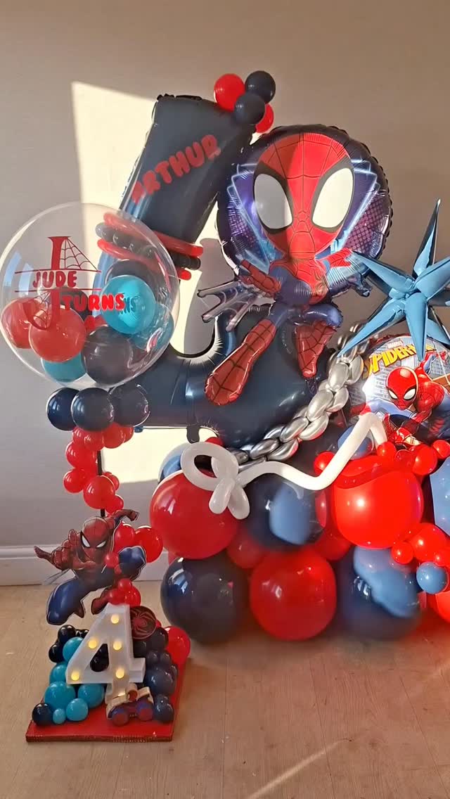 🕸️ Spidey-Senses ! 🕸️
Is your little hero turning 4?
There is nothing quite like the excitement of a Spider-Man birthday when your son is turning 4🕷️
We have had the pleasure in creating balloons for Jude since his first birthday.
Why settle for a plain balloon when you can have a full-on superhero entrance?
Whether they're climbing walls or just starting their training, this is the ultimate way to make their birthday morning feel like a scene straight out of a comic book!
Ready to save the day for your little one?
💻 Grab your superhero setup at:
Balloonguys.co.uk
#SpidermanBirthday #MarvelKids #FourthBirthday #SuperheroParty #kingsburyballoons