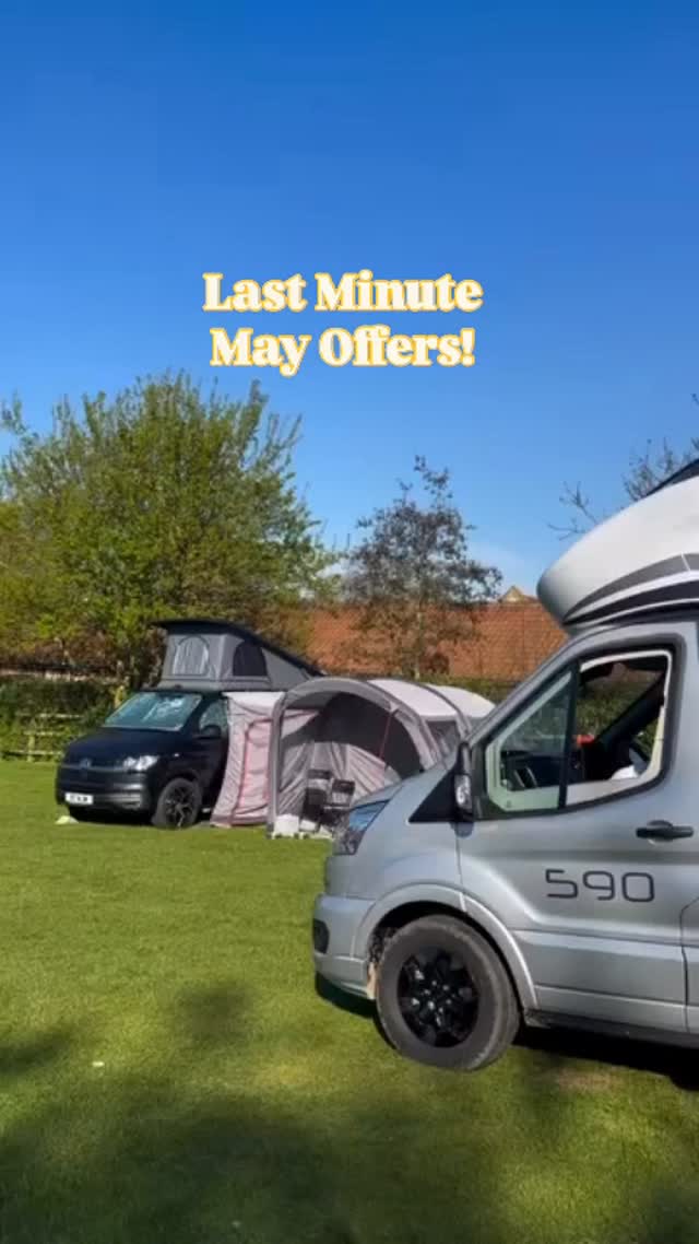 Last Minute May Offers!
We have a limited number of last-minute motorhome hire slots available throughout May, including fantastic 3 and 4-night getaways, now at specially reduced prices for late bookings.
If you’re interested in taking advantage of one of these hire opportunities, don’t delay, availability is limited and these offers won’t last long!
Contact us to enquire and book 🌻