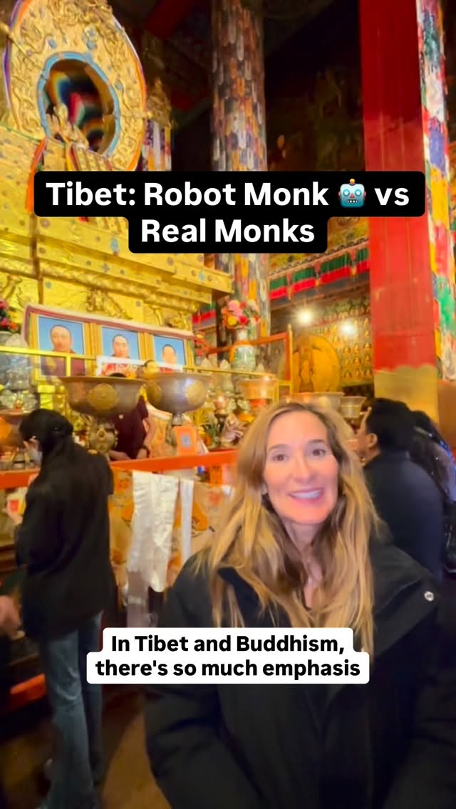 I went to the most spiritual and *human* place on earth, Tibet, and AI felt irrelevant. It’s artificial, this is humanity. And yet…a robot Buddhist monk has been introduced in South Korea. Society is in transition…but only in certain parts of the world 🌎.
Robot 🎥: Yonhap News Television via Reuters
#ai #tibet #buddhism #travel #creator