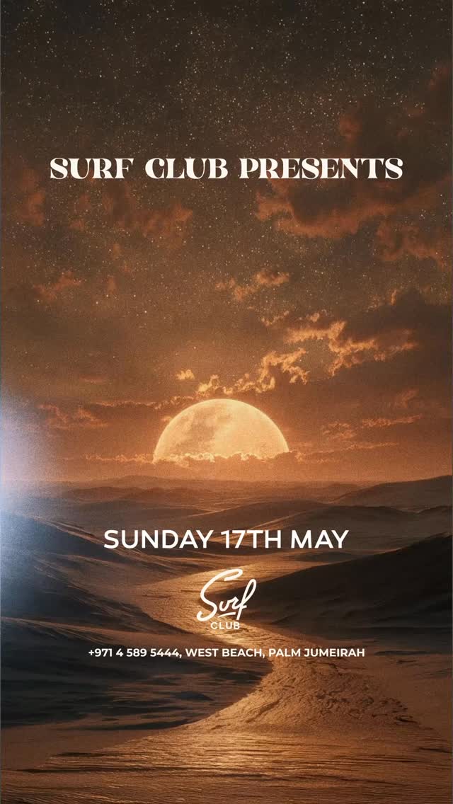 Kaytek +Friends returns on Sunday 17th May with @bachirsalloum, @kade_b_official, @mashavincent.dj, and @paulsvenson carrying the energy into Sunday night at Surf Club.
One Sunday. One shared moment.
Only for the wanderers.
#SurfClubDubai #OnlyForWanderers