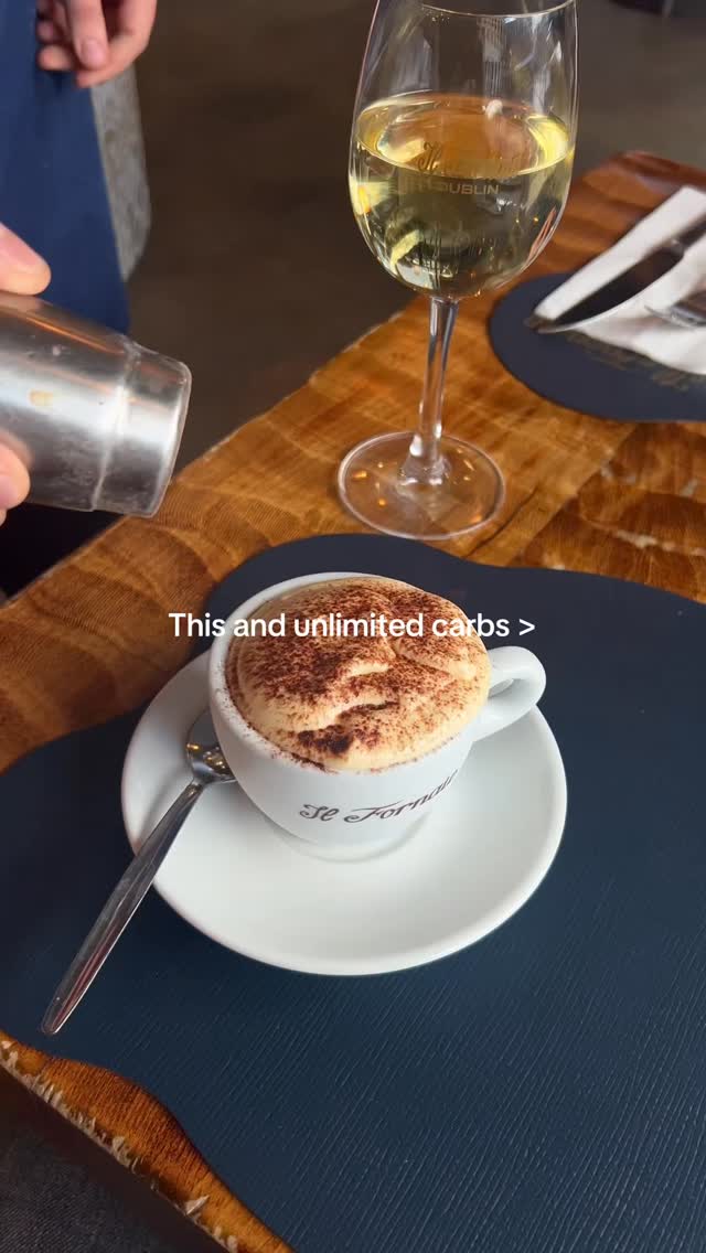 What more could you want ! ☕️🍝🍷 #ilfornaio #dublinfoodie #italianfood #italianrestaurant #foodindublin