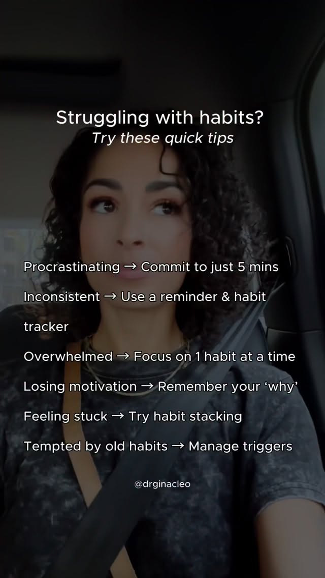 š§” Here are some simple tips to overcome common habit challenges and keep moving forward.
Tracking your habits is a powerful tool to help keep you motivated and consistent with your new habits šŖš½
If you to learn more about changing your habits, check out the Your Habit Blueprint course. Link in bio šš¤ š
.
.
#habitchange #smallstepsbigresults #habittracker #habitstacking #dailyhabits #habits #habitsforsuccess #habitual