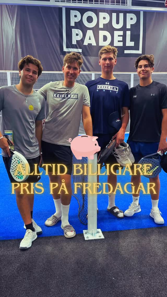 Spela padel på fredagar och spara pengar inför helgen 👌🏼✨
