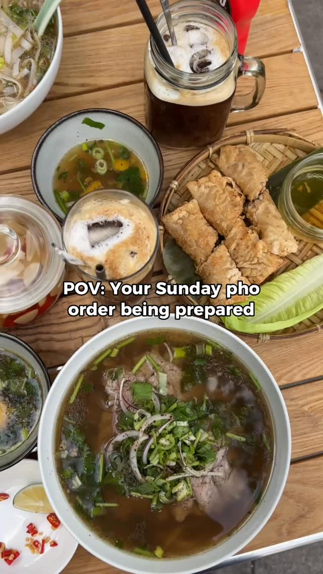 Here to cure your block party hangover from 12-3pm with soul-cleansing bowls of goodness. Hanoi style beef pho and vegan pho available! 🍜