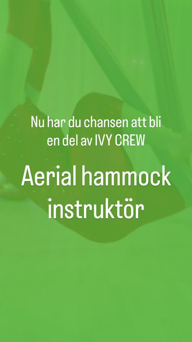 Vi söker dig till hösten 2026. ✨ Har du erfarenhet av aerial silks eller hoop är du också välkommen att söka. Du får en gedigen utbildning och massa redskap för att kunna undervisa på ett professionellt sätt. Bli en del av vårt härliga gäng i en helt nyrenoverad lokal med upp till 4,5 m i tak!
Skicka ett mail till oss ❤️