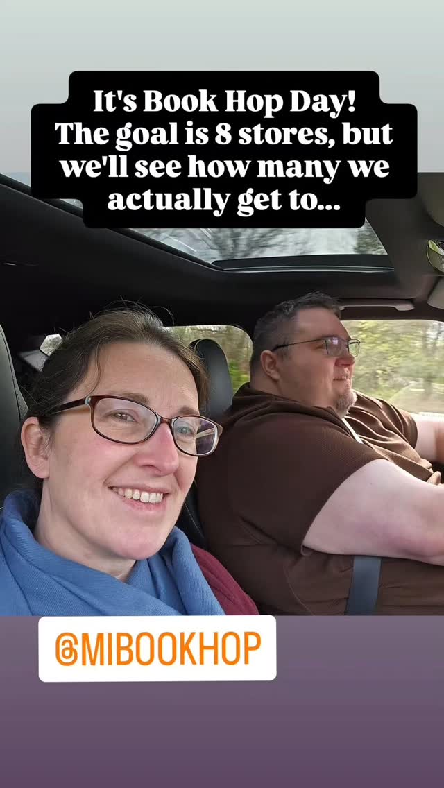 I believe I've made a mistake. I accidentally bought a TBR today. 😬
We had a great Book Hop day and you can too - before May 25!
@Words on Pages Bookshop
@bookedupkzoo
@Inkwell Archives
@wildwoodhastings
@lola.lees.coffee.books
@Golden Hour Bookshop Lowell,MI @thebookpilebysassy 📚📖❤️
@cellarbirdbooks
@mibookhop