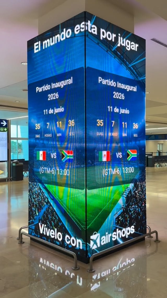 At Cancún airport on my way to Mexico City and Avandaro for @lewis_a76 milestone birthday. The countdown is on for the opening game of the World Cup here in Mexico… #worldcup #mundial #mexicocity #cdmx #birthday