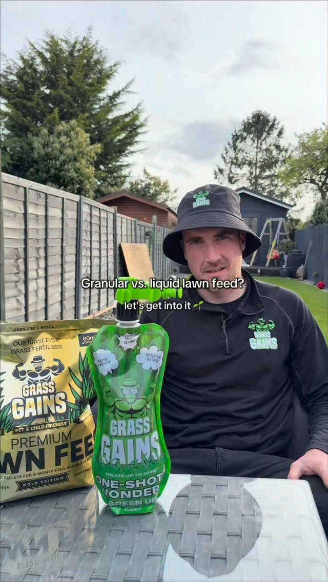 We always get asked about whether to use liquid or granular lawn feed, which is a really good question. So we’ve broken it down for you ⬇️
Our granular lawn feed is really good to apply as part of a renovation or if you are applying new grass seed to really help maximise germination and stronger root growth.
Liquid fertiliser like our one shot wonder is great for regular maintenance when you have established grass that you are looking to maintain and keep healthy, green and lush.
gardening | lawn | lawn care | green grass | grass