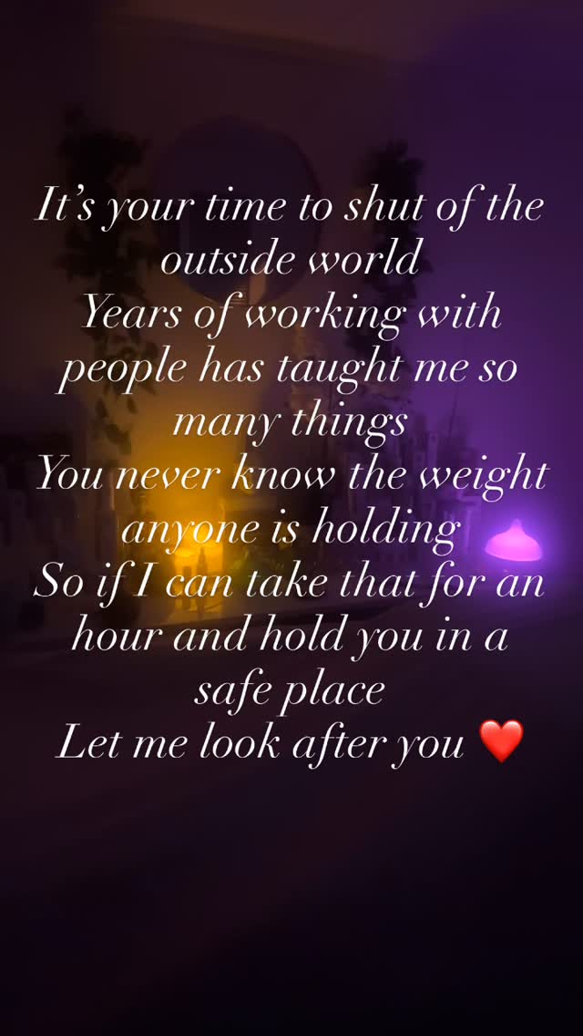 Raw post !
I’ve always been able to connect with the vulnerable , those with mental health struggles and challenging,hard to reach people.
Years of working with a very diverse community in different capacities has lead me to where my business is now.
I care deeply about well being, life and protection from harm . My clients can feel the passion and I can feel their energy and adjust their treatment to give their nervous system the care it needs.
I pick up on q’s, look at body language , emotions and more . Sometimes I will suggest I put the machines away and miss out anything that isn’t completely zen because I see you. That hour or hour and a half see’s tears, joy, release, grief and more outing out . Your safe , your still and the connection is real.
If you’re carrying the weight of the world and your mind and body are under stress you need calm, time and touch .
My 1,5 hour treatments offers a variety of purposeful release massage, relaxation, neck , shoulder and head stress soothing and more
DM to book your time of peace
Anna ❤️
#leightonbuzzard #burnout #tiredmumma #stress #bedfordshiremums