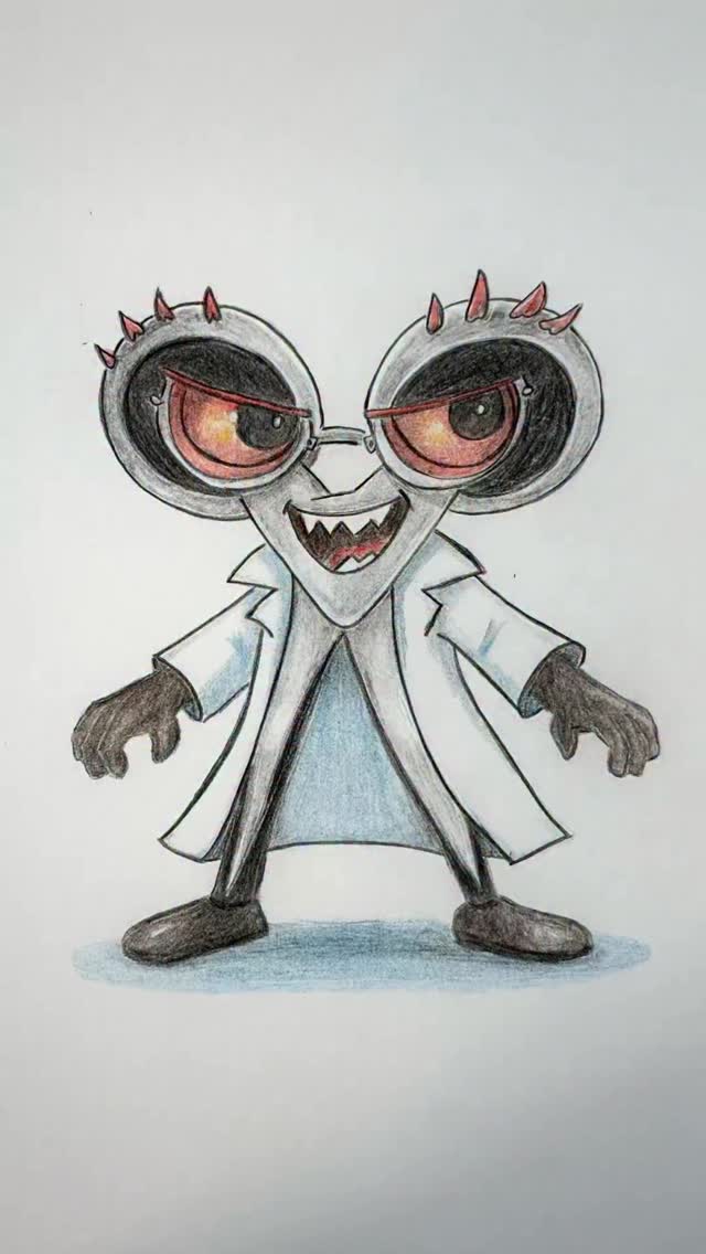 Every story needs a villain… meet Dark Scissors!
Once a beloved science teacher, Dark Scissors was changed forever after a dangerous experiment went horribly wrong. Now corrupted by chaos, he terrorizes Education Ville, turning learning into madness and pushing our heroes at @theadventuresofpencilman to their limits.
Dark Scissors will be voiced by Michael F. Ward! @ward9media
#TheAdventuresOfPencilMan #HandDrawing #CharactersArt #GloriaKloter #VoiceActress