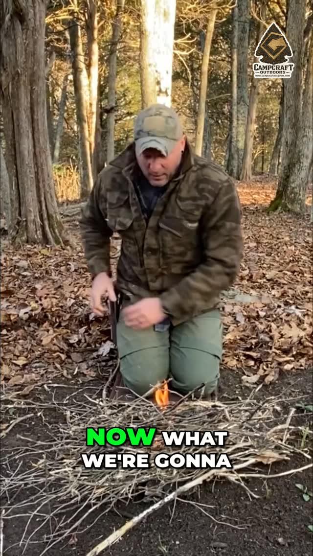 Watch this fire-making magic turn a simple flame into char cloth! It's all about loft and flame travel. Who knew camping could be this cool (and a little bit smoky)? #CampCraft #Bushcraft #FireStarting #OutdoorSkills #CampingHacks #DIY #AdventureTime #GetOutside #CampLife