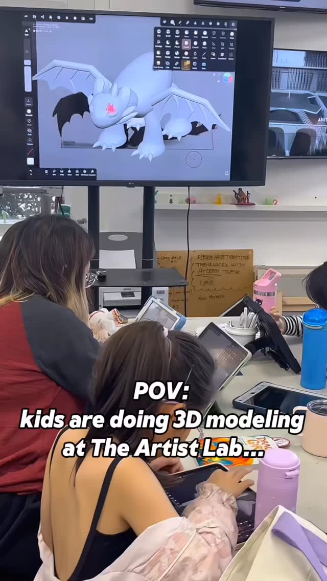 Kids: mastering 3D.
Me: WHY IS THIS SO HARD 😭
#theartistlab #irvine #3dmodeli̇ng #digitalart #artstudio