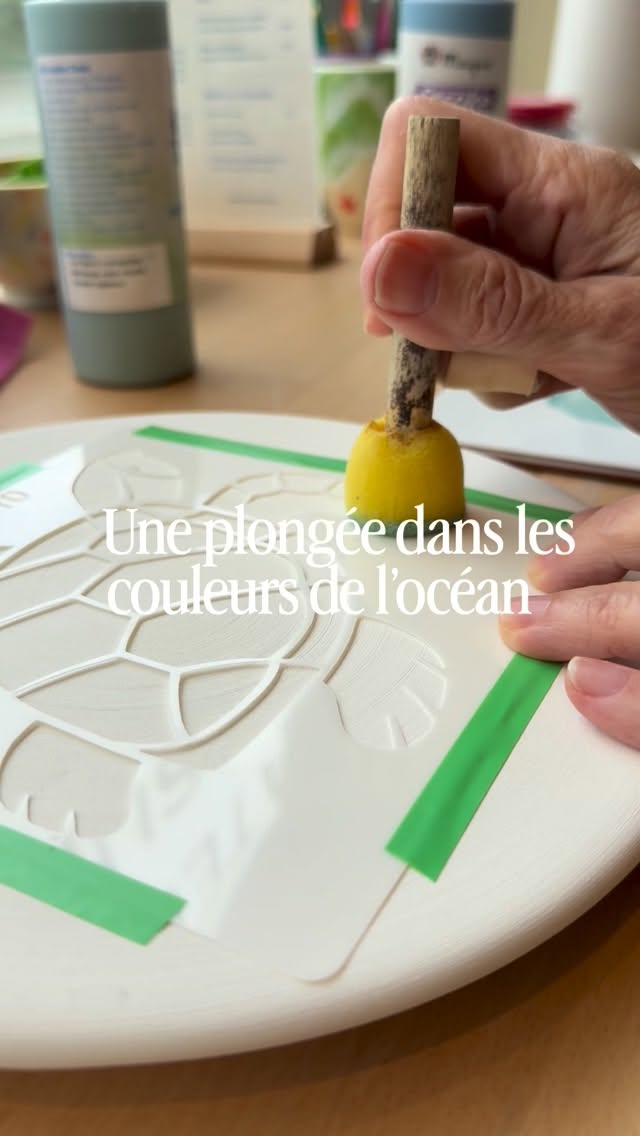 Ce pochoir tortue ainsi que toute une collection de pochoirs marins sont disponibles à l’atelier 🌊
Et bien sûr, la technique des bulles aussi 🫧✨
ceramics • peinture sur céramique • café céramique • tutoriel • bordeaux • le bouscat