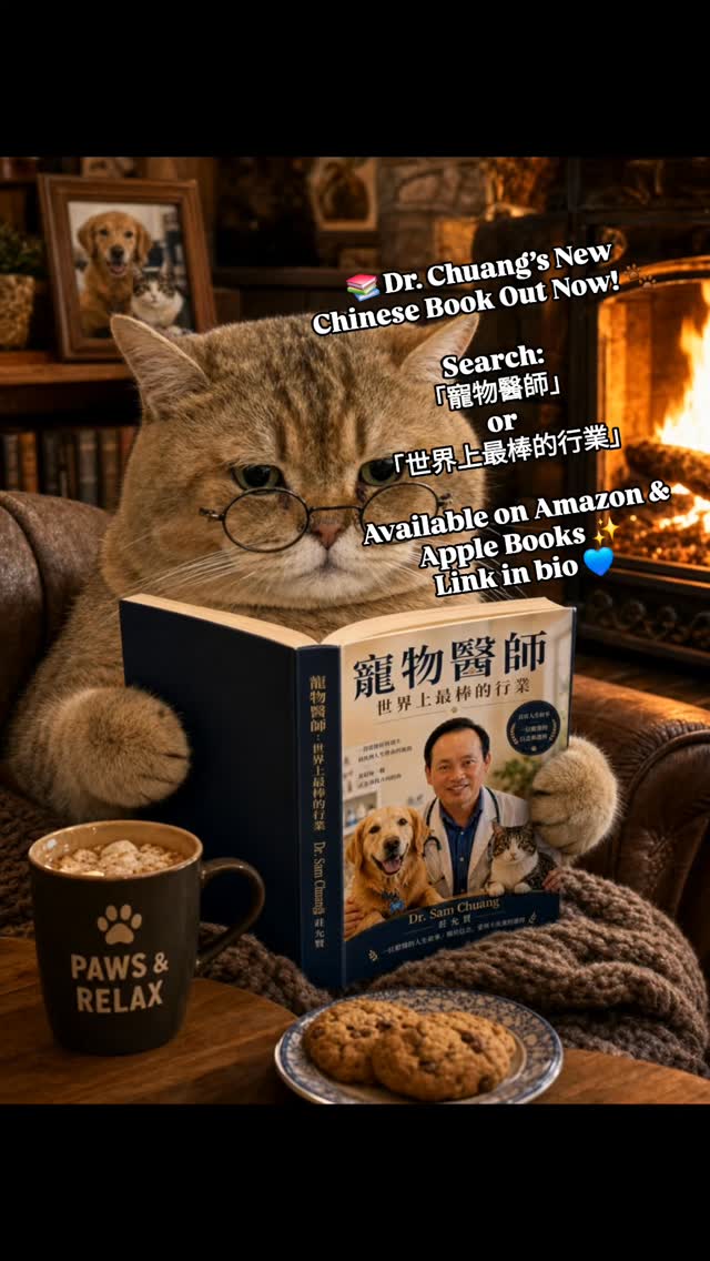 📚🐾 Dr. Chuang’s VERY FIRST book is officially out now! ✨
Introducing the Chinese version of:
Veterinarian: The Best Profession in the World 寵物醫師 ❤️
Available now on Amazon & Apple Books 📖
Search:
「寵物醫師」 or 「世界上最棒的行業」
or click the link in our bio 💙
Please help support Dr. Chuang by sharing this with your friends and family 🙏✨
The English version will be coming soon! 🌎🐾
#bookreels #veterinarianlife #amazonbooks #petlove #supportlocalauthors