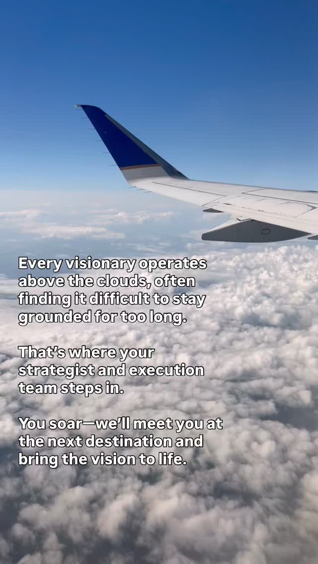 Just a quick visual of what it feels like to be a visionary. Your flying high to catch the specifics and vision of what’s ahead.
While your strategic operational team focuses on executing what needs to happen in order to get to the next destination.
#christianblogger #strategimarketing #contentcreator #strategicallysocial #christianinfluencer
