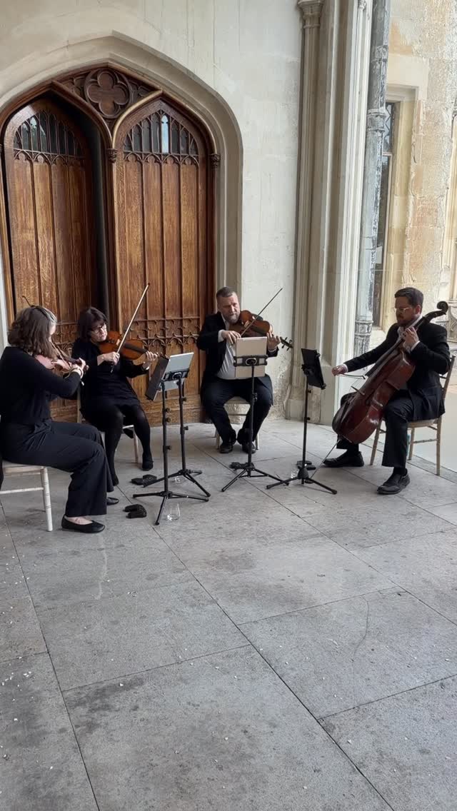 A little taste of the 70s at @ashridgehouse today with Billy Joel’s “She’s Always a Woman”. One of those songs that always seems to suit a string quartet perfectly.
#StringQuartet #WeddingStrings #WeddingQuartet #LiveWeddingMusic #WeddingMusicians