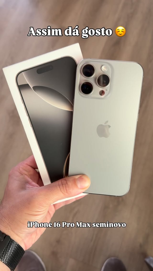 iPhone 16 Pro Max 256GB em Titânio Natural 🤎
93% de capacidade de bateria, caixa original incluída e estado irrepreensível.
Um topo de gama premium, pronto para quem quer desempenho, câmara e bateria sem compromissos.
899€.
—
#iTech #mantémteligado #iPhone16ProMax #Apple #UsadosPremium