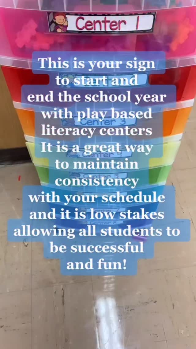 As a kindergarten teacher Beginning the school year and ending the school year with play based literacy and math centers is such a great way to maintain routines and they are low stakes so it minimize behaviors.
🩷do you keep literacy centers and math centers going through the end of the year? comment below ⬇️
#kindergartenteacher #elementaryteacher #kindergartenactivities