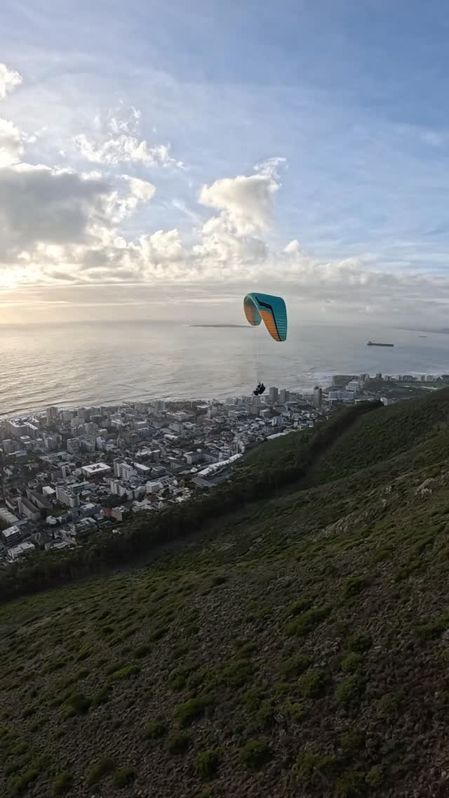 The rain stopped and it is time to fly again! #happiness #skysafari #paragliding #capetown #southafrica