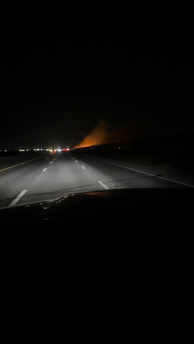 Is the train on fire?