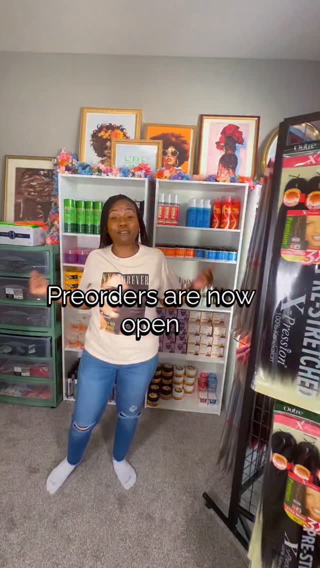 Preorders are now live for select highly requested items. Limited quantities available on braiding hair✨