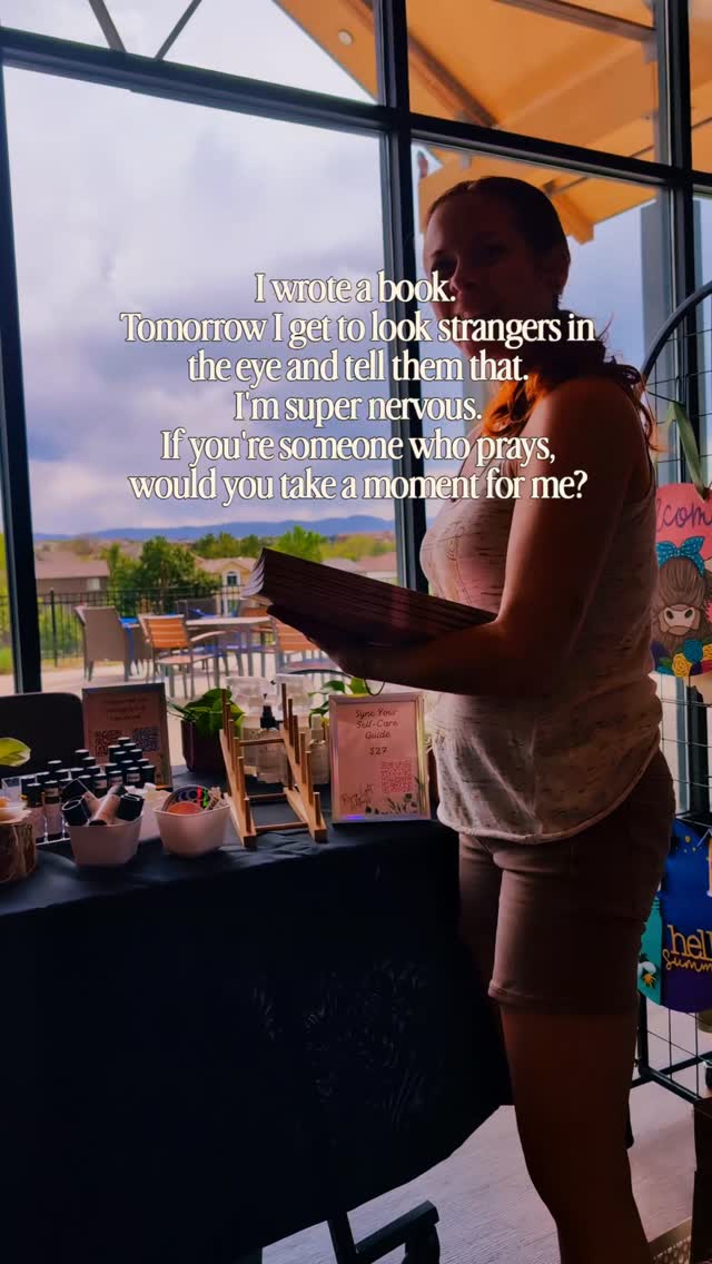 If you're the type who prays - would you send me a little light?
I'm setting up my book at a craft fair tomorrow and honestlyโฆ I'm nervous in a way I didn't fully expect.
Posting online feels one thing. Standing in front of a real human being, handing them something I wrote, looking them in the eye and finding the words to explain why it matters - that's a completely different kind of vulnerable.
So if you think of me, would you pray that I find:
๐๐ผ My voice when someone picks up my book and asks what it's about.
๐๐ผ My confidence when I look a stranger in the face and say I wrote this.
๐๐ผ My calm when the self-doubt gets loud.
๐๐ผ My genuine self - the one who actually believes this work can help people - to just show up and stay.
I'll report back. ๐ฟ
(Colorado friends - come find me! Details in stories.)