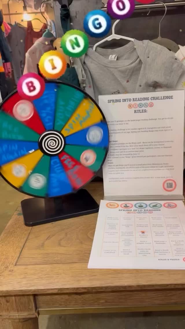 We’ve got about one month left of school, if you need extra encouragement to keep your reader on track, and avoid summeritis (a very real common, non-medical term describing a severe lack of motivation, productivity, and focus, usually appearing at the end of the school year) make sure you grab your bingo card in the shop. Your kids can earn real prizes for continuing to read even when all they can think about is their future cannonballs at the swimmo.