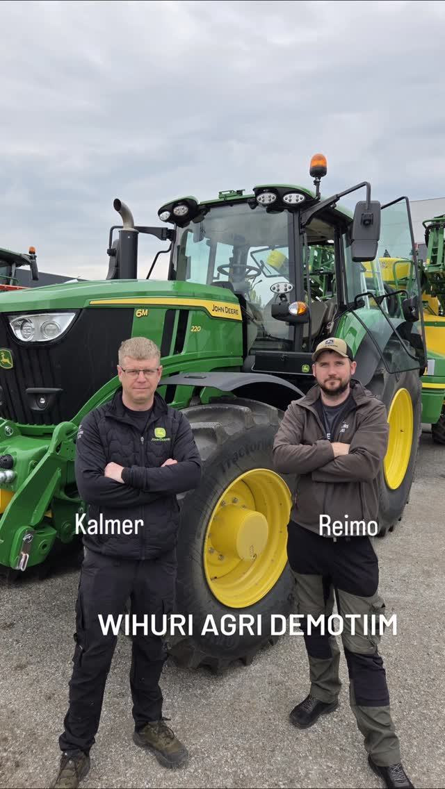 Wihuri Agri masinademosid teevad Kalmer Aun ja Reimo Bulak🚜👍#WihuriAgri #MasinaDemo
