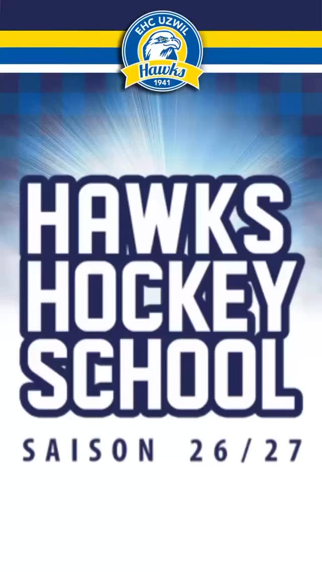 In unserer Hockeyschule für die kommende Saison sind noch einige Plätze frei! Wer ab dem 24. Oktober 2026 dabei sein möchte, sollte sich also schnell anmelden💪 Wir freuen uns darauf, wieder ganz viele Kinder für das Eishockey zu begeistern und sie gezielt auf den Übertritt in unsere U9 vorzubereiten🙌 Anmelden könnt ihr euch über das Formular auf unserer Homepage unter der Rubrik „Hockeyschule“ oder direkt über folgenden Link:
https://www.ehcuzwil.ch/hockeyschule
#ehcuzwil #younghawks #hockeyschool #starsvonmorgen #letsgo