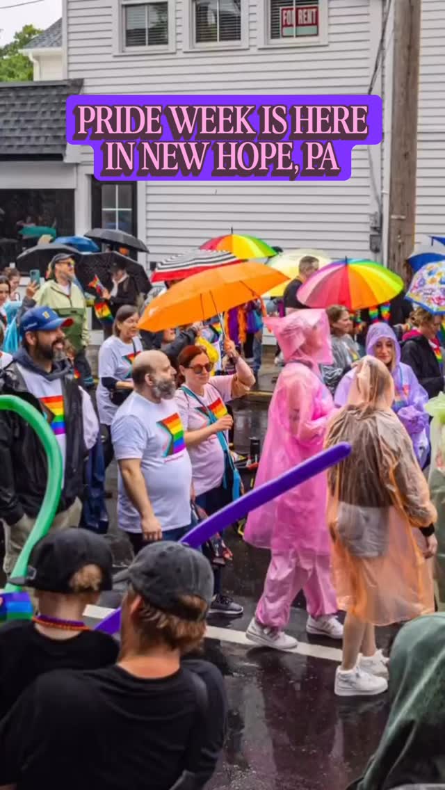 🏳️🌈 Are you ready to party?! New Hope PrideFest is this week! Don’t miss out on some great events all week long, with the iconic parade happening this Saturday!
.
.
.
#newhope #pridefest #buckscountypa #buckscounty #lgbtq