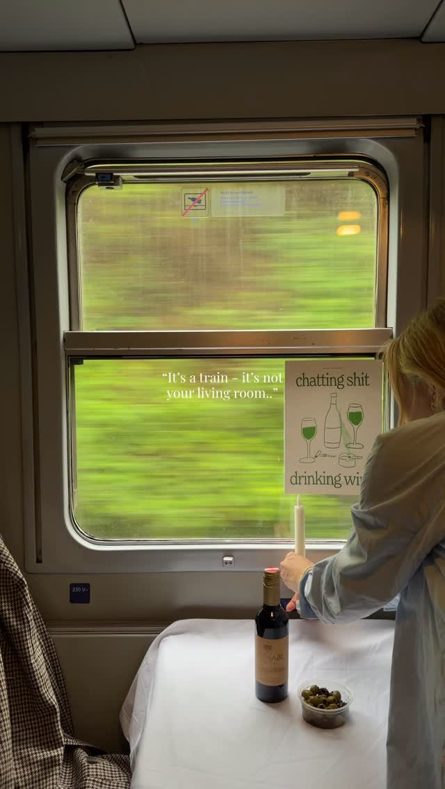A regular train? Not on my watch - romanticise everything possible and life will be better 🥰🤍