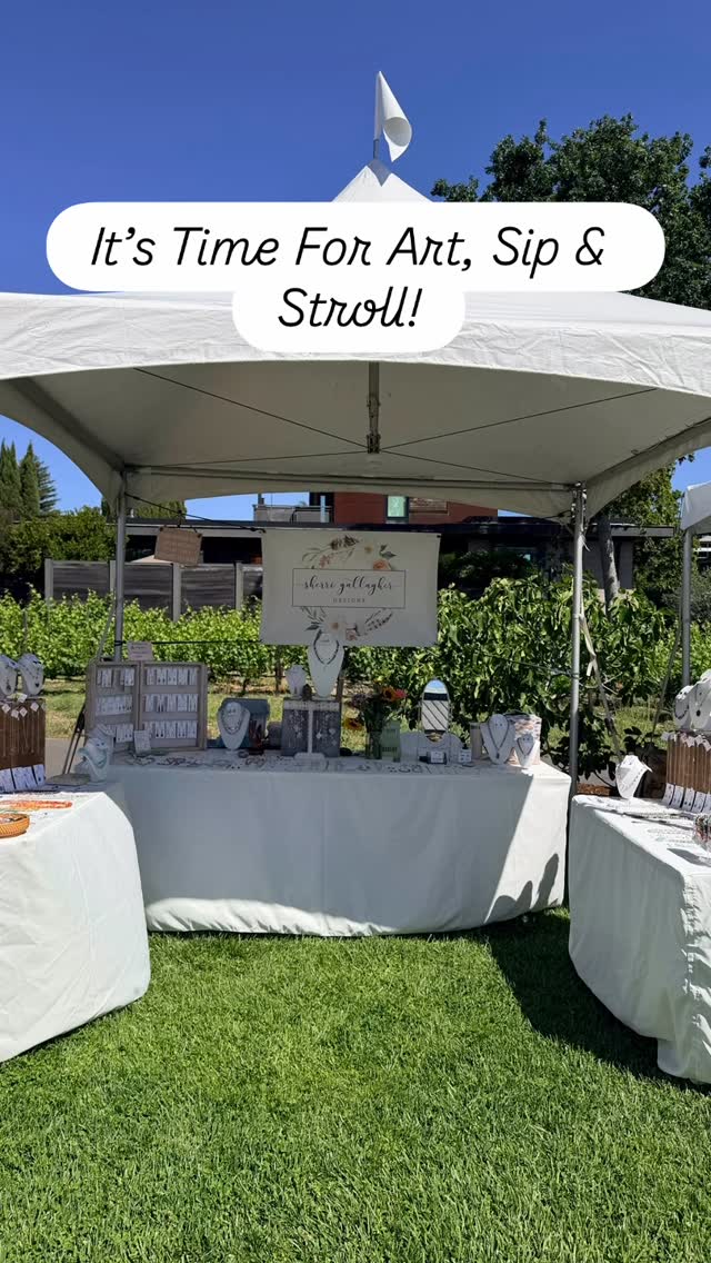 Come down to the Community Center in Yountville for Art, Sip & Stroll.
We’re set up until 5 today with wine tastings, food trucks, music and lots of shopping from talented artists.
I’ll be back at the market next week on Tuesday, Friday & Saturday.
#handmadejewelry #napavalley #winecountry #happiness #artsipstroll