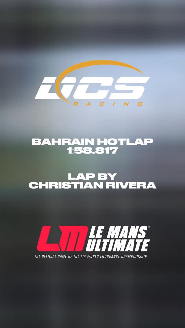 Hop on board with Christian Rivera for this weeks fastest Qualifying Lap at Bahrain 🔥
Lap: 1:58.817
#dcs #simracing #lmu #lemansultimate #wec