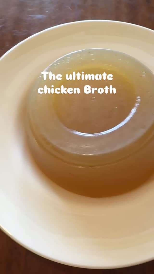 Amazing chicken broth at Ruffino