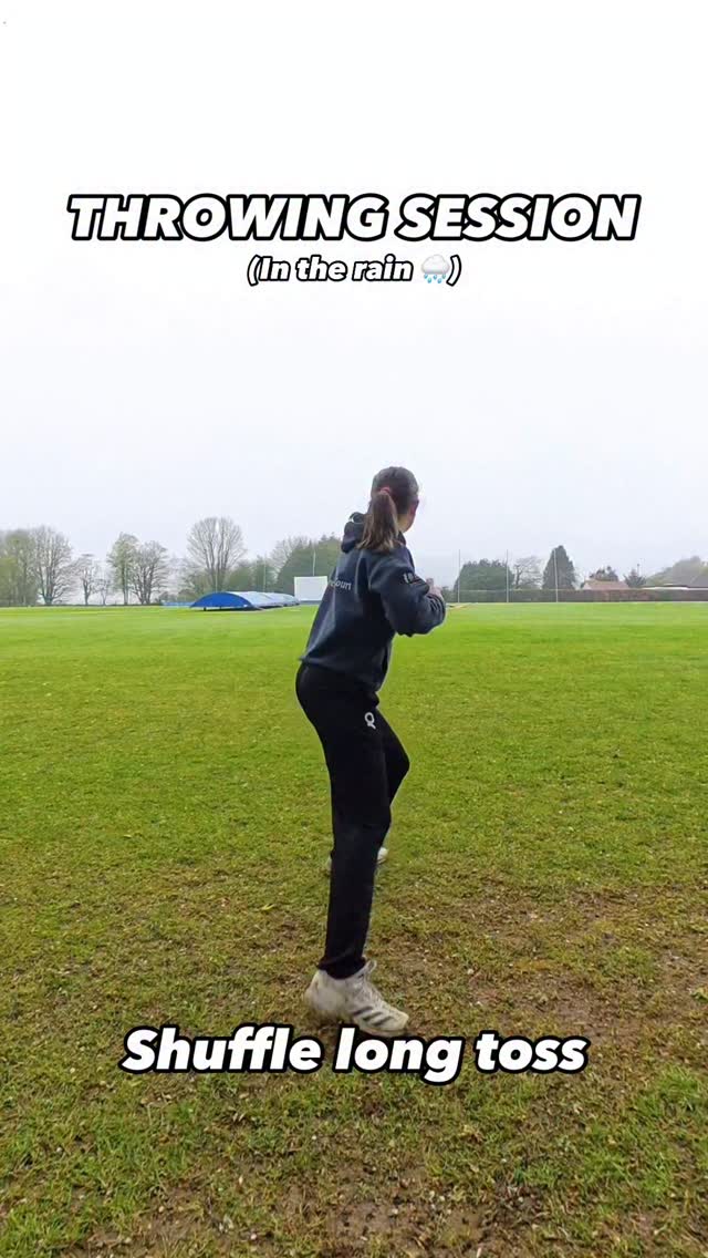 THROWING SESSION đ
A session dedicated to enhancing throwing velocity, backside rotation and separation.
1ď¸âŁ Arm care routine; 4-5 exercises (not filmed)
2ď¸âŁ Shuffle long toss (max effort for distance, high CNS load and use of the lower half)
3ď¸âŁ Roll inâs (groove backside loading in and leading out into internal rotation, encourages separation with upper delayed)
4ď¸âŁ 180 turns (Constraint lead to encourage exaggerated back side rotation and sep)
5ď¸âŁ Outcome throwing from cover (not filmed)
18 balls thrown with a 110g ball for sub max technical drills
6 balls thrown with 142g ball for long toss (max)
6 balls thrown with 180g ball for roll ins (sub max)
10 balls thrown with 110g ball for 180 turns (sub max)
12 balls thrown with 142g ball for outcomes (sub max)
#fielding #cricket #athletic #movement #throwing #speed #velocity #drills #constraintsledapproach