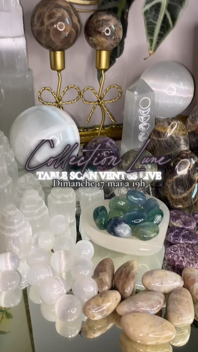 🔔DING DING 🔔
On se retrouve dimanche à 19h pour les Ventes Live de la collection Lune 🌙
Je suis excitée comme une puce à l’idée de vous présenter ces beautés 🤩
Il y aura donc de la fluorite, de l’agate mousse, de la Lépidolite, de la sélénite et ces fabuleuses pierres de lune noires 🌑
🎟️OBTENEZ VOS RÉDUCTIONS MAINTENANT ⤵️:
- les 3 premiers commentaires obtiennent 20% de remise
- les 3 suivants obtiendront 10% de remise
🏷️Les offres sont valables sur l’ensemble des pierres de la table de la collection Lune et sur l’ensemble de votre panier, uniquement pendant le live.
📨Vous recevrez un mp pour confirmer votre réduction.
À dimanche jolies âmes 🌙🌱🌍
Emeline 💜