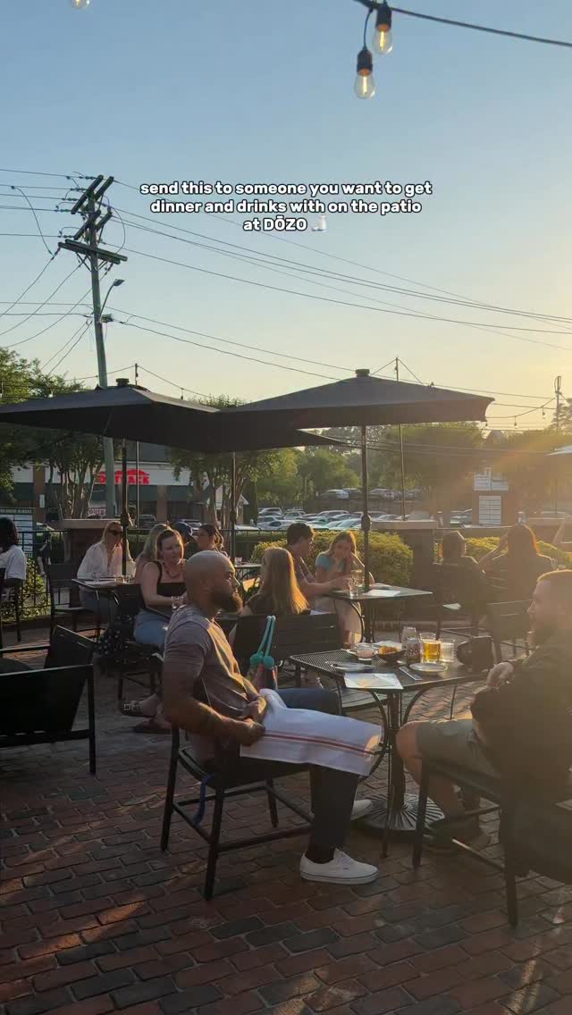 You and who are getting dinner and drinks on the patio at DŌZO 🥢🍶📍 Send to someone who will meet you!
🍣 dinner is 5-10pm
🔗 waitlist for indoor dining in bio
🌞 patio is first come first served
#patiodining #charlottefood #cltnc