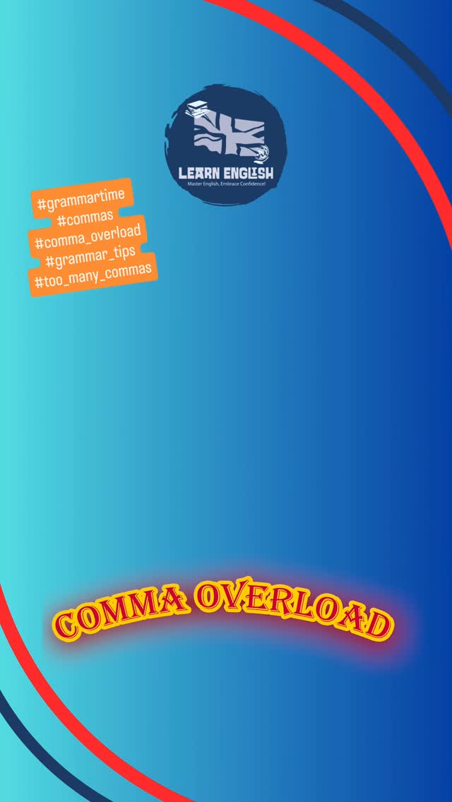 It's #grammartime how many #commas is #too_many ? Learn how not to #comma_overload with our #grammartips