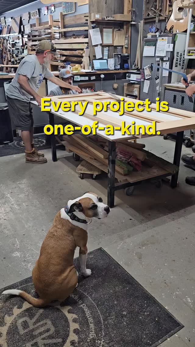 At Rescued WOOD Rehab, we take your custom project seriously. Ourselves. Not so much!
It's More than WOOD; It's an Experience!
#teamwork #customwoodworking #shopdog #rescuedog #rescuedwoodrehab