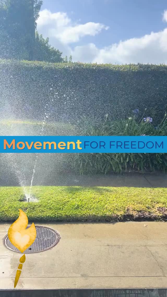 We found a sprinkler during today’s @movementforfreedom 🤣 It seemed to inspire a little extra movement and a little extra freedom.
It kind reminded me of a video of our girls @myrefugehouse sliding down a slip and slide a few years ago. I’ll try to find and share that video again soon.
If you would like to join us or support the work of joy and hope and healing that’s happening at @myrefugehouse you can do so at movementforfreedom.com