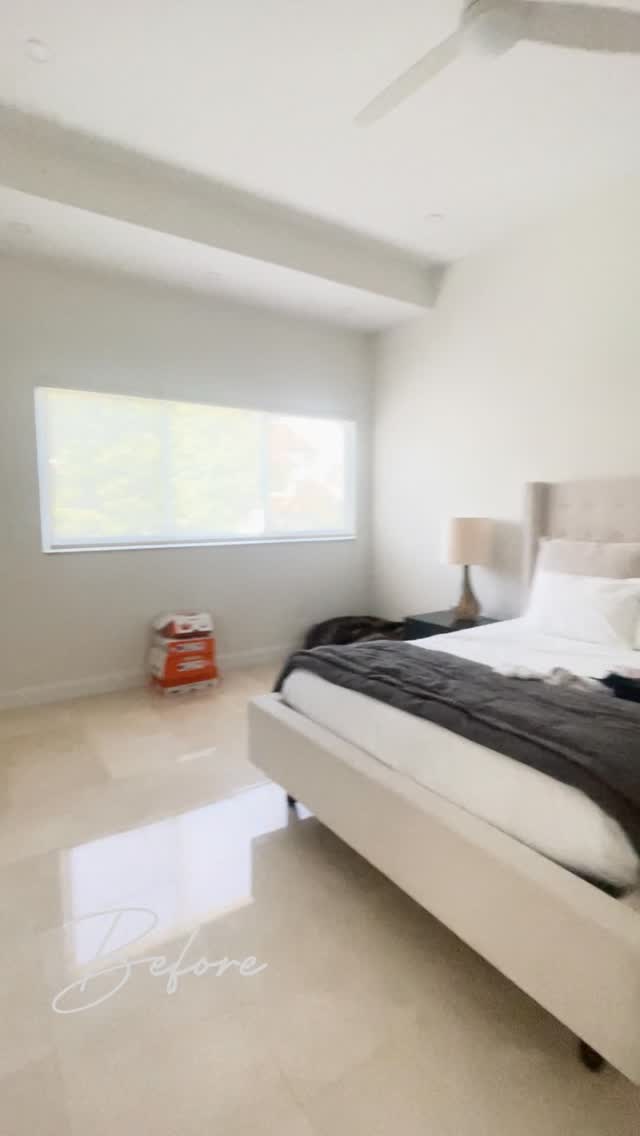 My current office was previously a guest bedroom! You would never know it but this space serves two functions: it's now an office that I share with my husband but it's also still a guest room! To create this multi-purpose space I added a built-in murphy bed that doubles as a place for our guests to rest, but also as storage for the samples i've collected over the years.