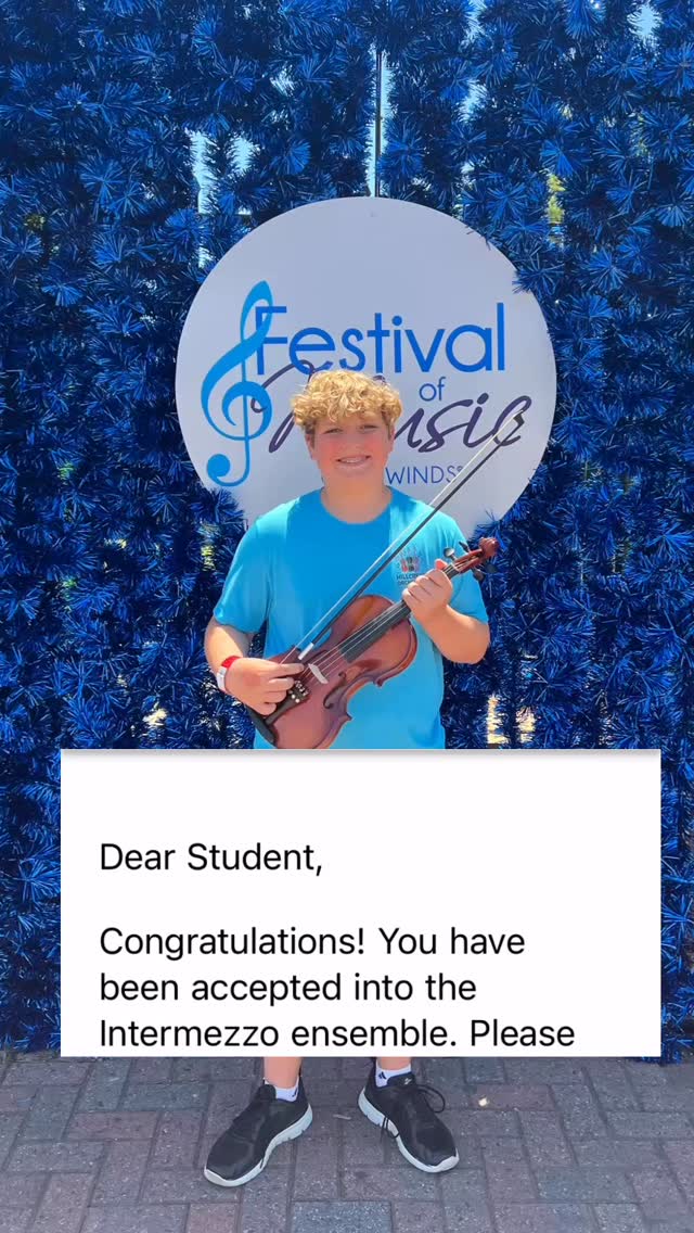 Woohoo!! Congrats James on all your hard work. I’m so pleased your effort paid off during your audition!!
#gcyo #audition #violin #violinlessons #yeahthatgreenville