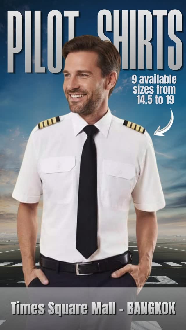 We have a large choice of pilots professional epaulets and high quality pilot shirts to try on in store 🧑✈️
Visit our store in Bangkok, Times Square mall 3rd floor (BTS Asoke)
#thaiaviation #pilotlifestyle #aviationshop #pilotlife #pilotuniform