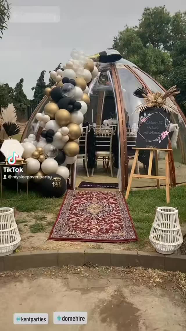 The Ultimate 18th Birthday dinner. DM for more info. #domehire #kentbusiness