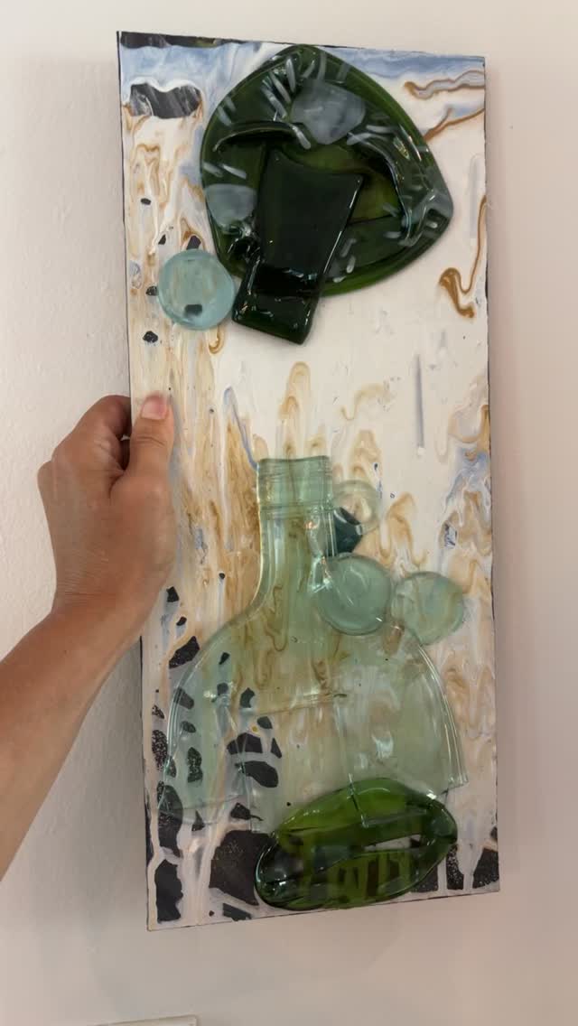 Remembering when I began experimenting. #artist #glass #abstractart #mixedmediaartwork #westonfl