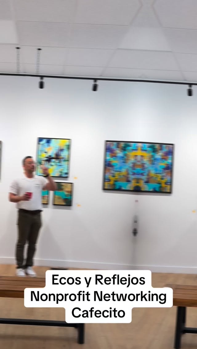 As part of my shows, I always host events to support my art but also to bring people together. Last month as part of Ecos y Reflejos, I hosted a nonprofit Cafecito. We had 25 community members join!!
.
.
.
.
.
#art #community #networking #nonprofit #artist
