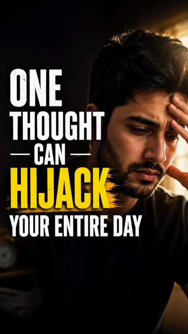 Most people don’t ruin their day with one big mistake.
They ruin it with one unchallenged thought at 7 AM.
Your mind believes what you repeatedly feed it. 🧠