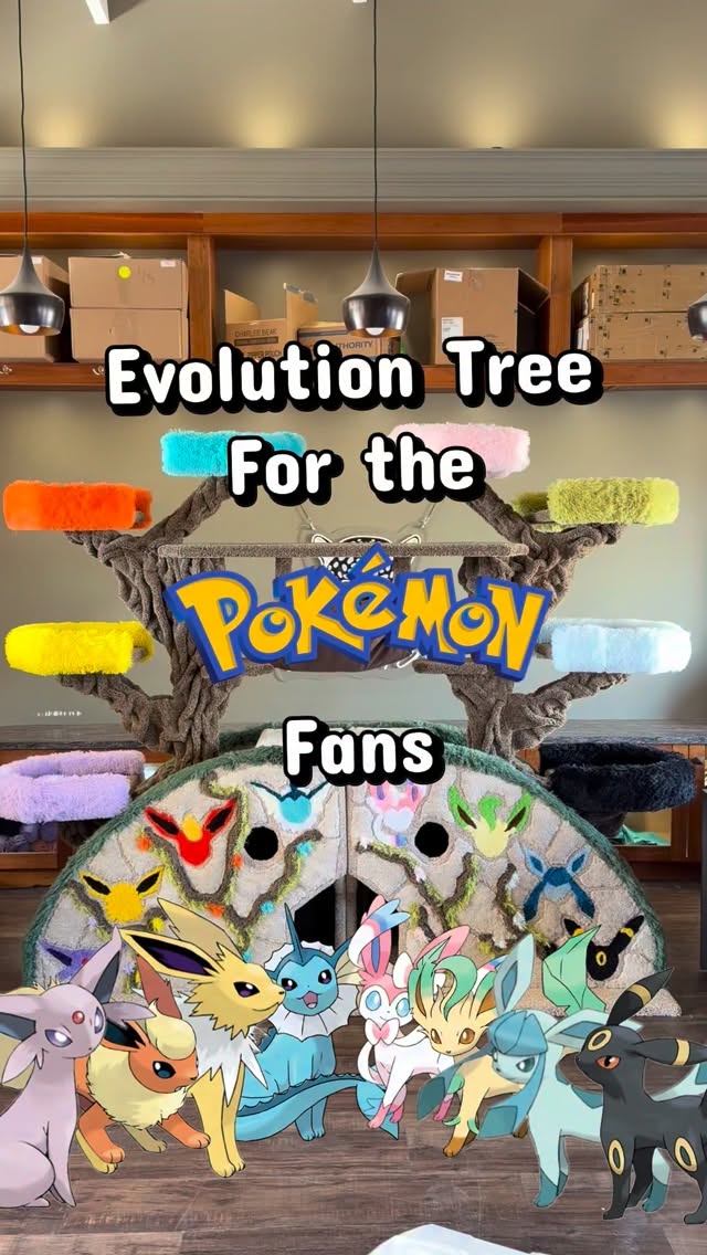 Evolution Tree🎨
$8000CAD
One of my craziest builds yet. Tag a friend who loves Pokemon! #pokemon #cats #cattree #eeveelutions #pokemonart