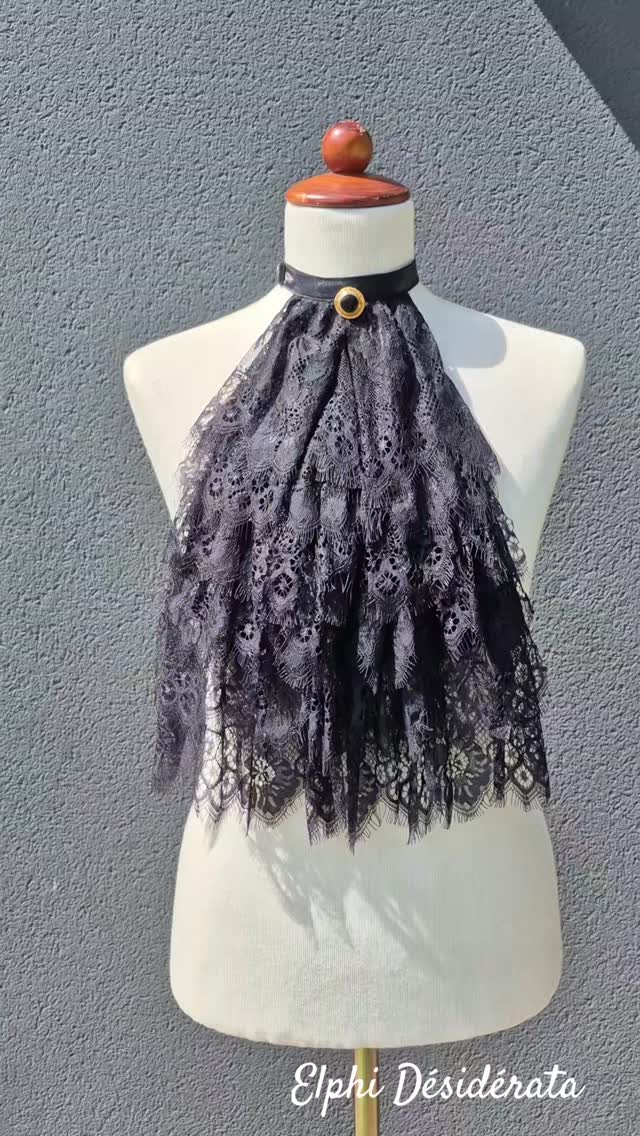 L'Envers du décor
Aujourd'hui, je vous montre une pièce que je vous montre rarement...
Voici un jabot amovible . Style Louis XlV avec beaucoup de dentelle, pour homme.
Accessoires indispensables de l’élégance au masculin,
Un jabot est un volant ou une froufrou porté(e) à l'encolure, généralement en dentelle . Il peut s'agir de volants de part et d'autre de l'ouverture de la chemise, ou d'une pièce séparée.
Appréciez-vous ce genre de vidéo?
#elphidesiderata #maitreartisandart #delphineleblet #costumièrefrance #costumierebretagne